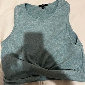 Blue cropped tank